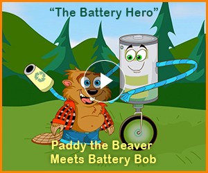 Watch: "The Battery Hero" Paddy the Beaver Meets Battery Bob