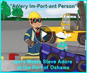 Watch: “A Very Im-Port-ant Person” Jerry Meets Steve Adore at the Port of Oshawa
