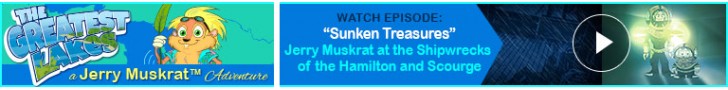 Watch: Sunken Treasures - Jerry Muskrat and Captain Nemo at the Shipwrecks of the Hamilton and Scourge