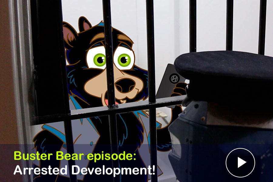 WATCH: Arrested Development! Buster Bear’s Busted at The Vancouver Police Museum