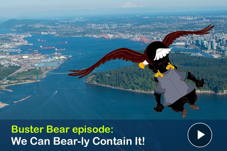 WATCH: We Can Bear-ly Contain It! Ethan Eagle gives Buster Bear a Bird's-Eye View of the Inlet