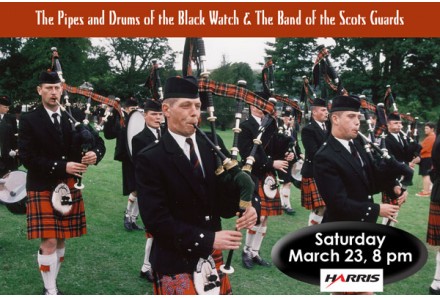 Columbia Artists Presents THE BAND OF THE SCOTS GUARDS AND THE PIPES, DRUMS, HIGHLAND DANCERS OF THE BLACK WATCH 3RD BATTALION THE ROYAL REGIMENTS OF SCOTLAND