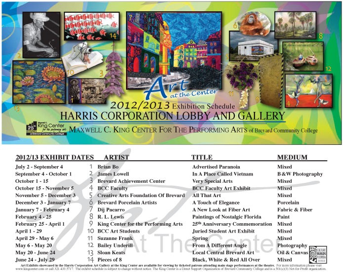 2012-2013 Exhibition Schedule