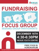 Fundraising focus group poster