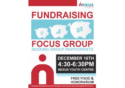 Fundraising focus group poster 