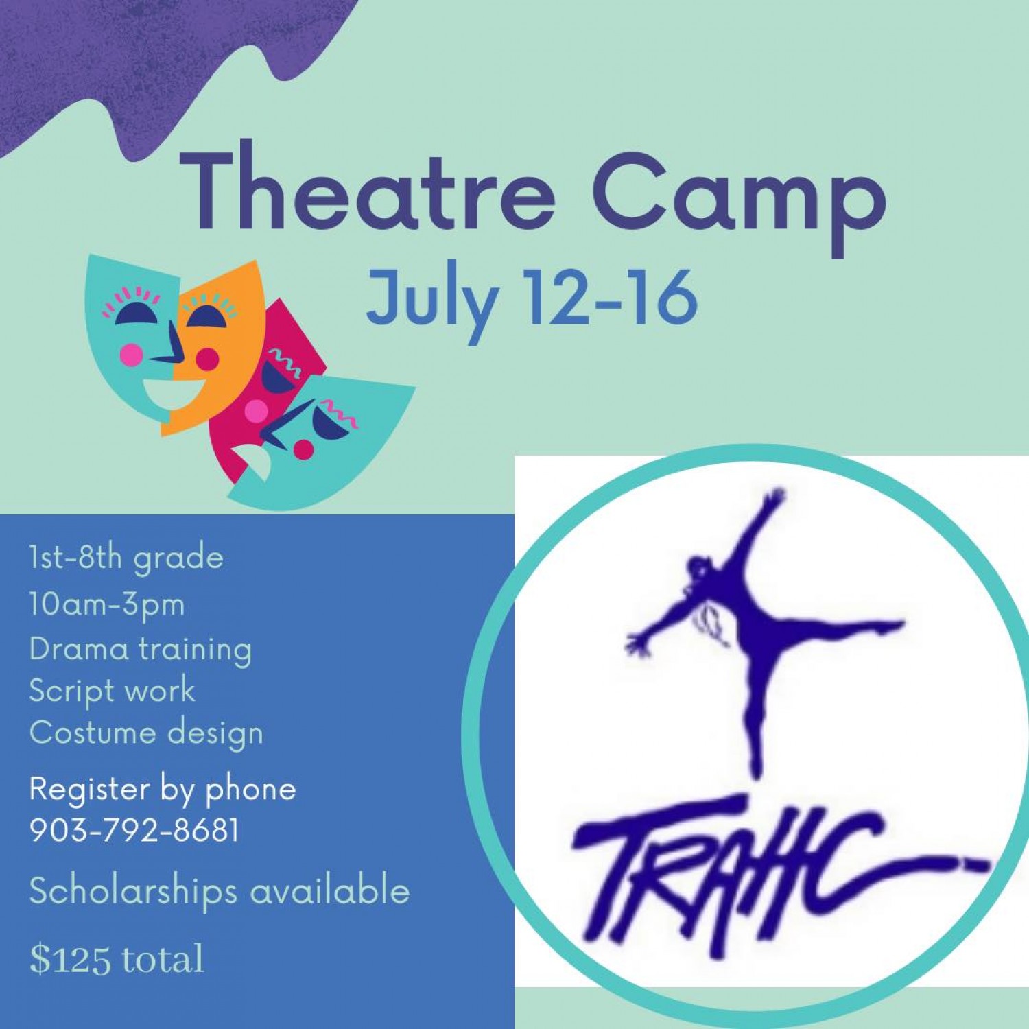 Theatre Camp ArtsSmart Events TRAHC Texarkana Regional Arts