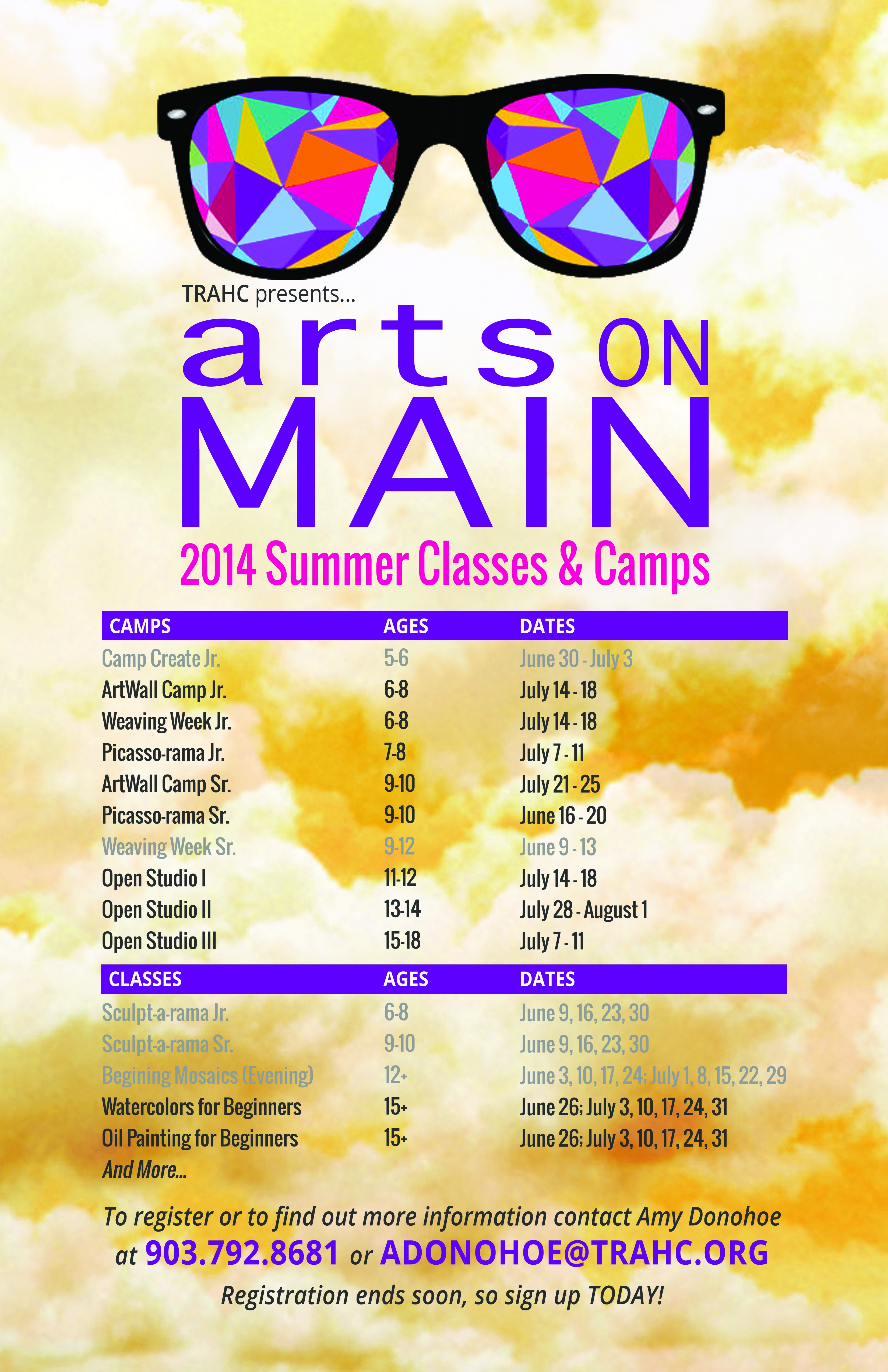 Arts on Main Summer Camps and Classes Register NOW!News & Releases