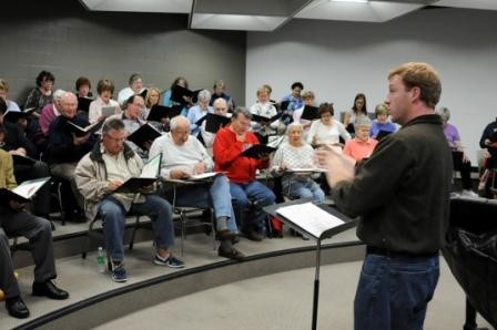 Dearborn Community Chorus rehearsal with conductor Marcus LaPratt