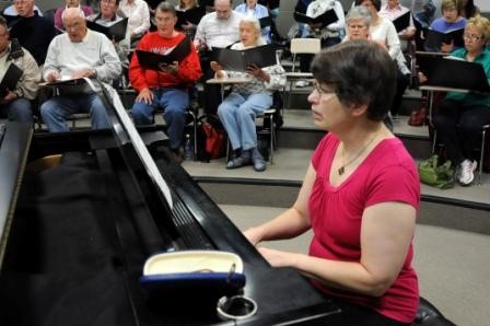 Dearborn Community Chorus accompanist Carolyn Haury
