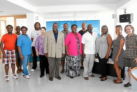 Los componentes del grupo The American Spiritual Ensemble en el ensayo de ayer. | J. Avellà