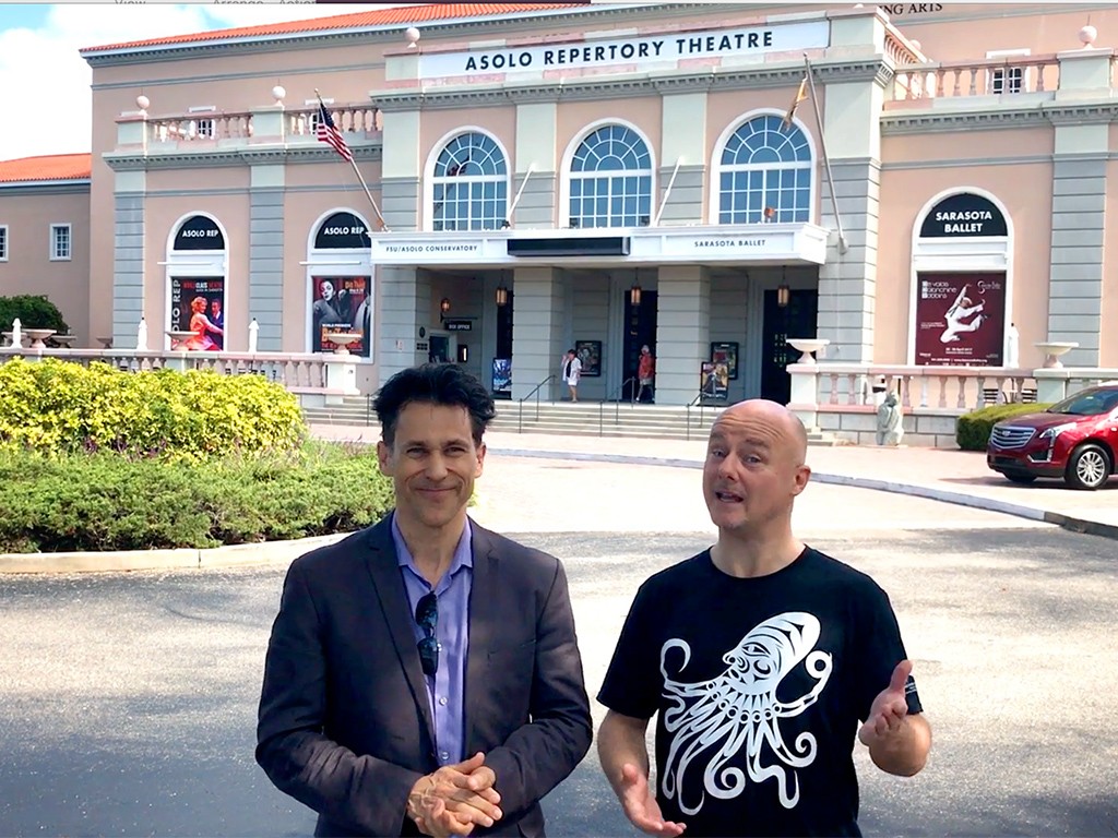 Craig Francis and Rick Miller visit Asolo Repertory Theatre in